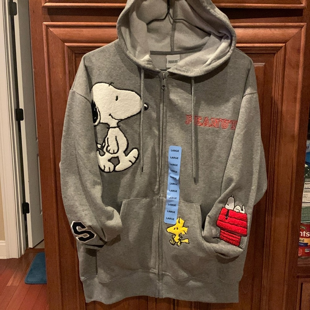 Snoopy Zipped Up Hoodie